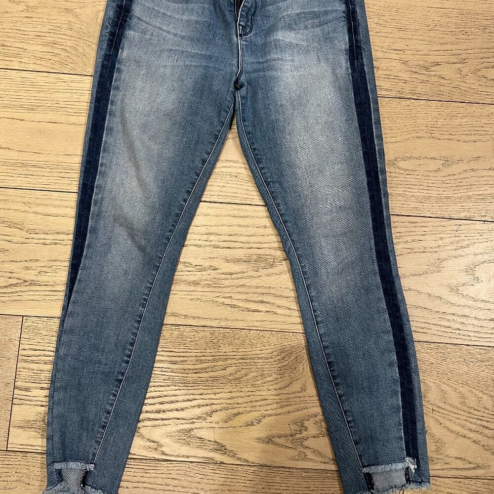Parker Smith Cropped Jeans with Shark Cut cuff